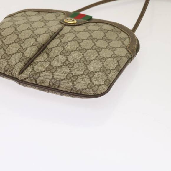 GUCCI GG Canvas Web Sherry Line Shoulder Bag Red Beige 904 02 047 Auth yk10868 - Picture 15 of 16